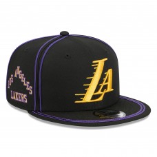 Бейсболка Los Angeles Lakers New Era 2025/26 City Edition Alternate 9FIFTY Snapback - Black