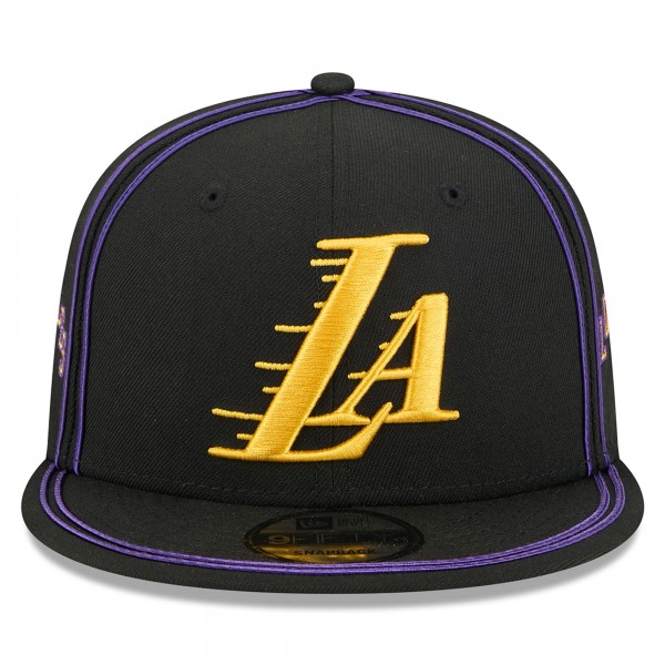 Бейсболка Los Angeles Lakers New Era 2025/26 City Edition Alternate 9FIFTY Snapback - Black