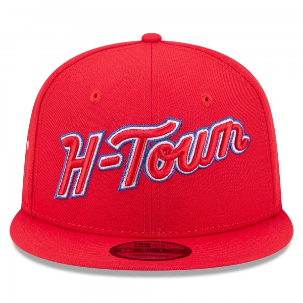 Бейсболка Houston Rockets New Era 2025/26 City Edition Alternate 9FIFTY Snapback - Red
