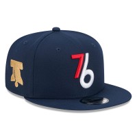 Бейсболка Philadelphia 76ers New Era 2025/26 City Edition Alternate 9FIFTY Snapback - Navy