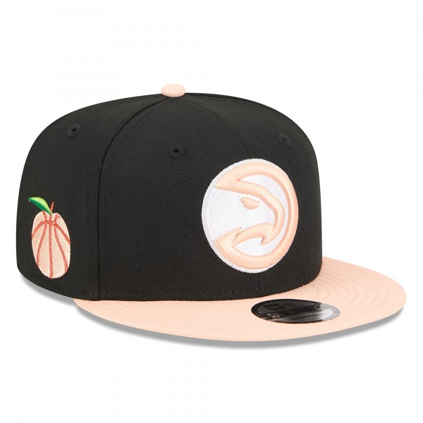 Бейсболка Atlanta Hawks New Era 2025/26 City Edition Alternate 9FIFTY Snapback - Black