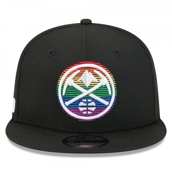 Бейсболка Denver Nuggets New Era 2025/26 City Edition Alternate 9FIFTY Snapback - Black