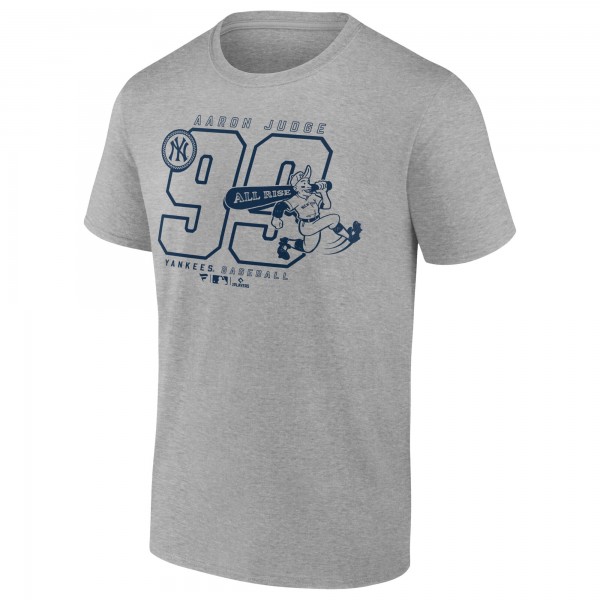 New York Yankees Aaron Judge Heather Gray Number Nickname T-Shirt