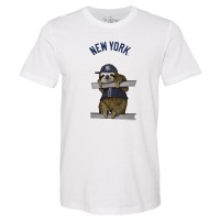 Unisex New York Yankees Tiny Turnip White Sloth T-Shirt