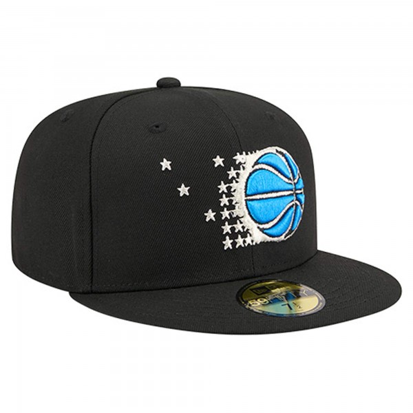 Бейсболка Orlando Magic New Era Black Core Logo 59FIFTY