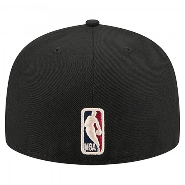 Бейсболка Chicago Bulls New Era Black Core Logo 59FIFTY
