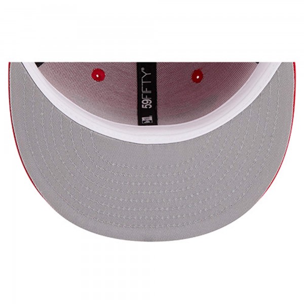 Бейсболка Atlanta Hawks New Era Red Core Logo 59FIFTY