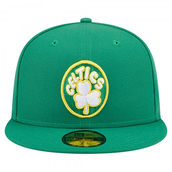 Бейсболка Boston Celtics New Era Kelly Green Core Logo 59FIFTY