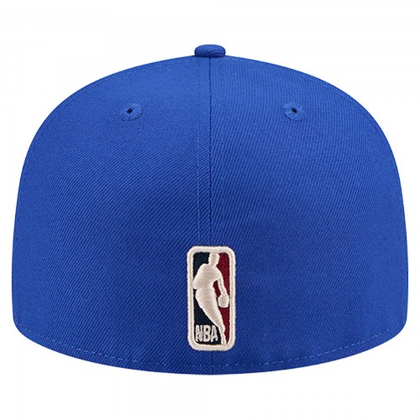 Бейсболка Golden State Warriors New Era Royal Core Logo 59FIFTY
