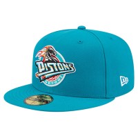 Бейсболка Detroit Pistons New Era Teal Core Logo 59FIFTY