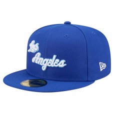 Бейсболка Los Angeles Lakers New Era Royal Core Logo 59FIFTY