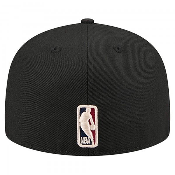 Бейсболка Miami Heat New Era Black Core Logo 59FIFTY