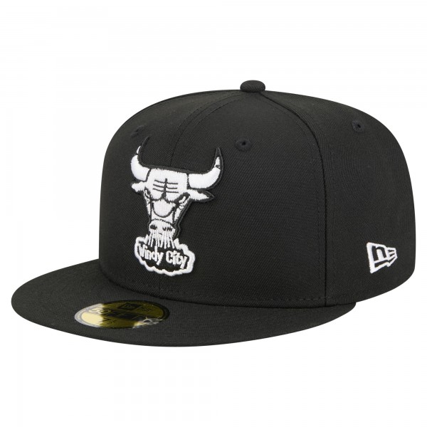 Бейсболка Chicago Bulls New Era Black 59FIFTY