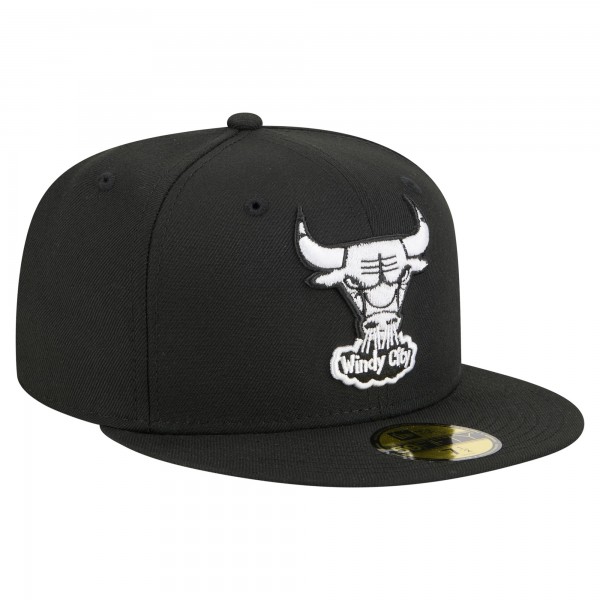 Бейсболка Chicago Bulls New Era Black 59FIFTY