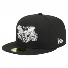Бейсболка Charlotte Hornets New Era Black 59FIFTY