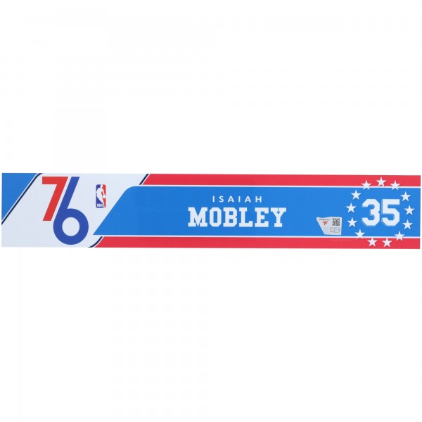 Isaiah Mobley Philadelphia 76ers Fanatics Authentic Player-Issued Royal Nameplate from the 2024-25 NBA Season