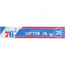 Kenneth Lofton Jr. Philadelphia 76ers Fanatics Authentic Player-Issued Royal Nameplate from the 2024-25 NBA Season