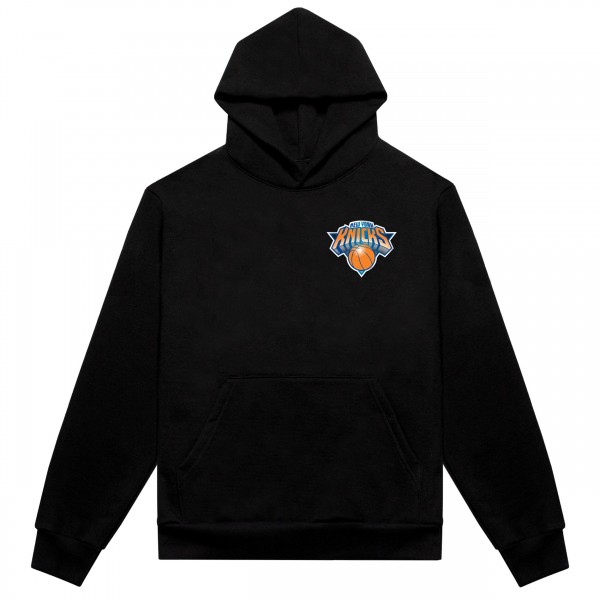 New York Knicks Authmade Black Vintage Metal Premium Heavyweight Pullover Hoodie