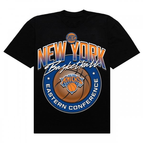 New York Knicks Authmade Black Basketball Mesh Premium T-Shirt