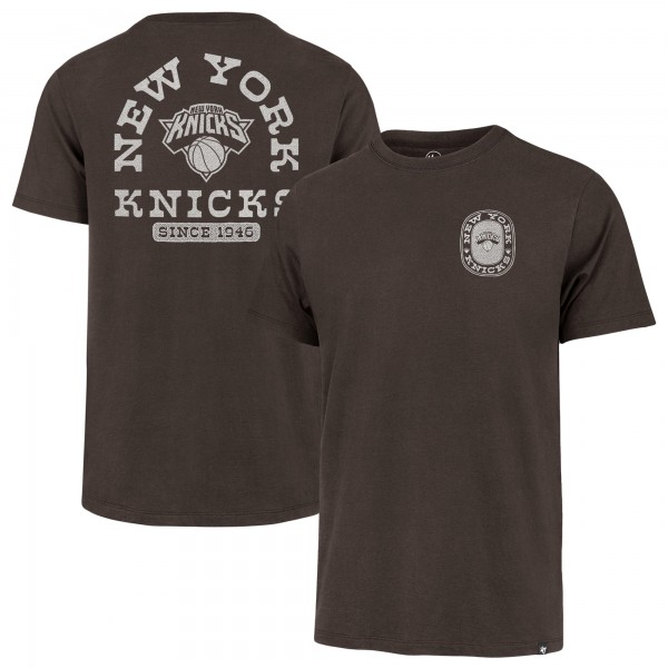 New York Knicks 47 Brown Back Canyon Franklin T-Shirt