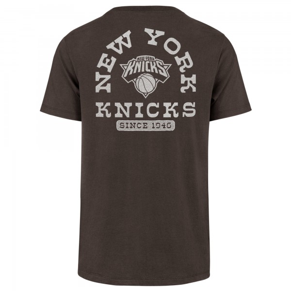 New York Knicks 47 Brown Back Canyon Franklin T-Shirt