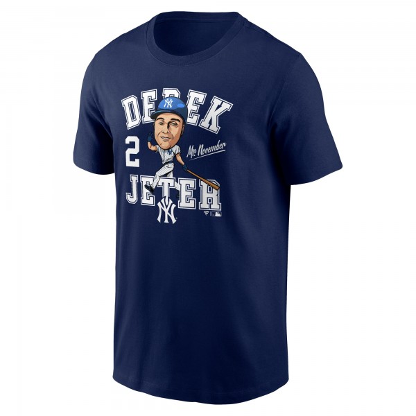 New York Yankees Derek Jeter Fanatics Navy Hometown Caricature T-Shirt