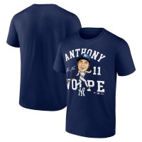 New York Yankees Anthony Volpe Fanatics Navy Hometown Caricature T-Shirt