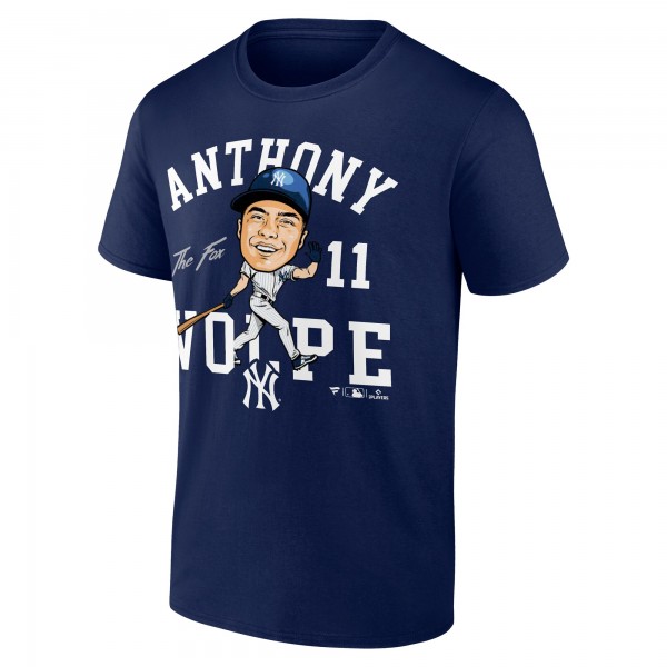 New York Yankees Anthony Volpe Fanatics Navy Hometown Caricature T-Shirt