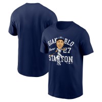 Футболка New York Yankees Giancarlo Stanton Fanatics Navy Hometown Caricature