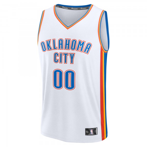 Именная игровая джерси Oklahoma City Thunder Fanatics White Fast Break - Association Edition