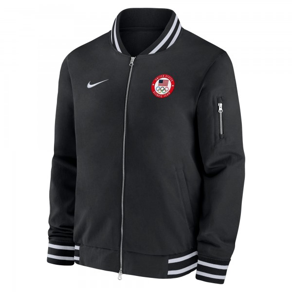 Бомбер на молнии Team USA Nike - Black