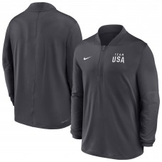 Team USA Nike Dri-FIT Half-Zip Pullover - Anthracite