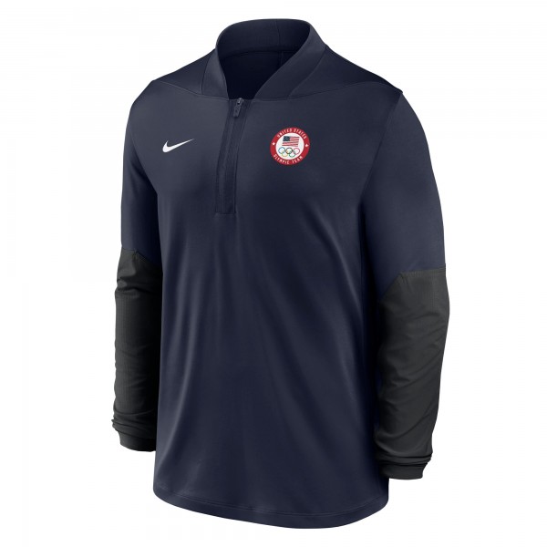 Team USA Nike Dri-FIT Half-Zip Pullover - Navy