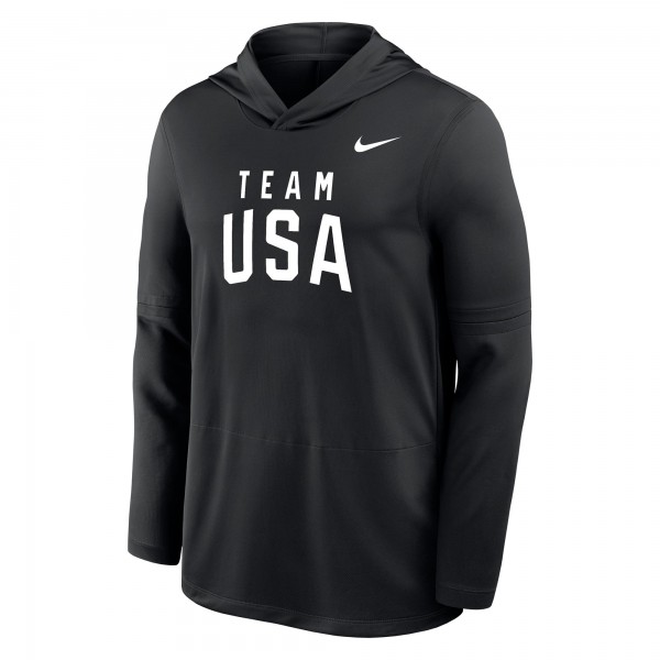 Толстовка Футболка Team USA Nike Lightweight Dri-FIT Long Sleeve - Black