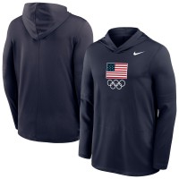 Толстовка Футболка Team USA Nike Lightweight Dri-FIT Long Sleeve - Navy