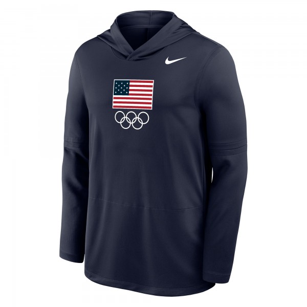 Толстовка Футболка Team USA Nike Lightweight Dri-FIT Long Sleeve - Navy