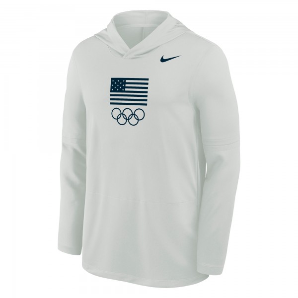 Толстовка Футболка Team USA Nike Lightweight Dri-FIT Long Sleeve - Gray