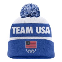 Шапка с помпоном Team USA Nike Peak - Royal