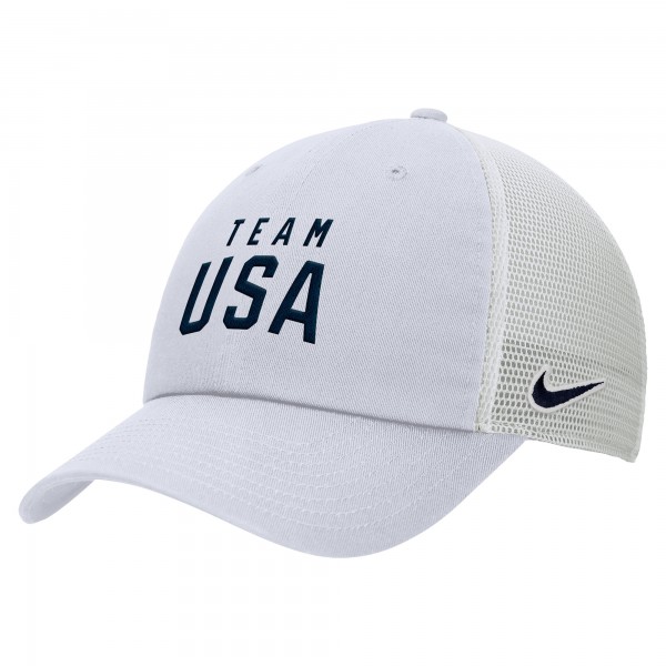 Бейсболка Team USA Nike Club Dri-FIT Trucker - White