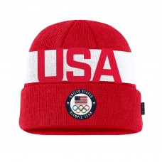 Шапка Team USA Nike On-Field Utility Cuffed Knit - Red