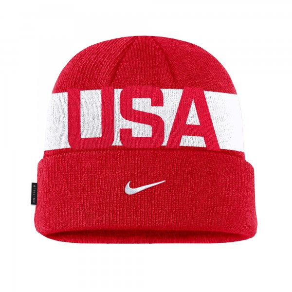 Шапка Team USA Nike On-Field Utility Cuffed Knit - Red