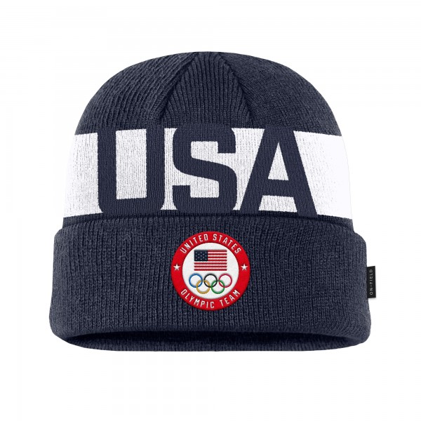 Шапка Team USA Nike On-Field Utility Cuffed Knit - Navy