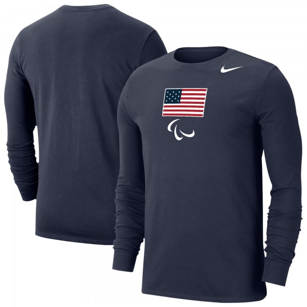 Футболка U.S. Paralympics Nike Long Sleeve Performance - Navy