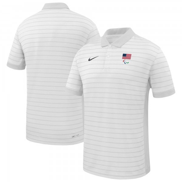 Поло U.S. Paralympics Nike Team Victory Stripe Performance - White