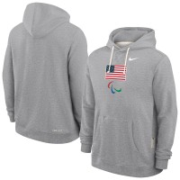 Толстовка U.S. Paralympics Nike Standard Issue Dri-FIT - Heather Gray
