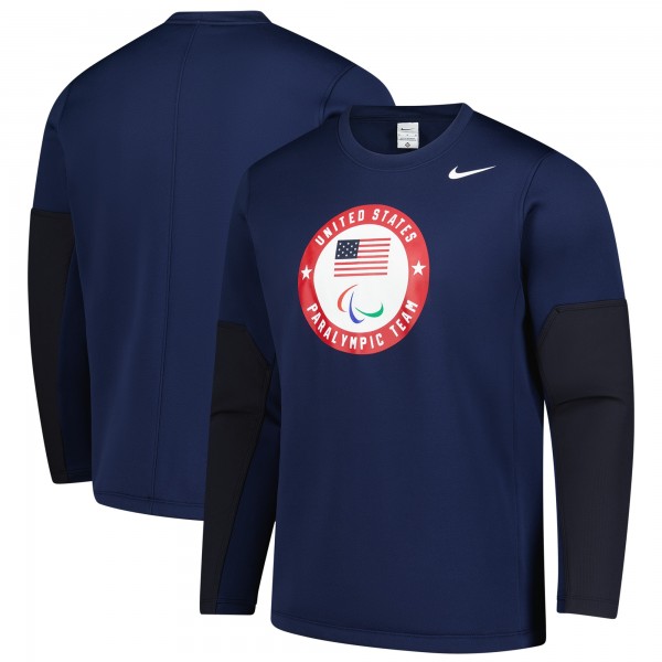 U.S. Paralympics Nike Coaches Long Sleeve Therma-FIT Top - Navy