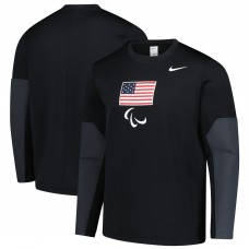 U.S. Paralympics Nike Coaches Long Sleeve Therma-FIT Top - Black