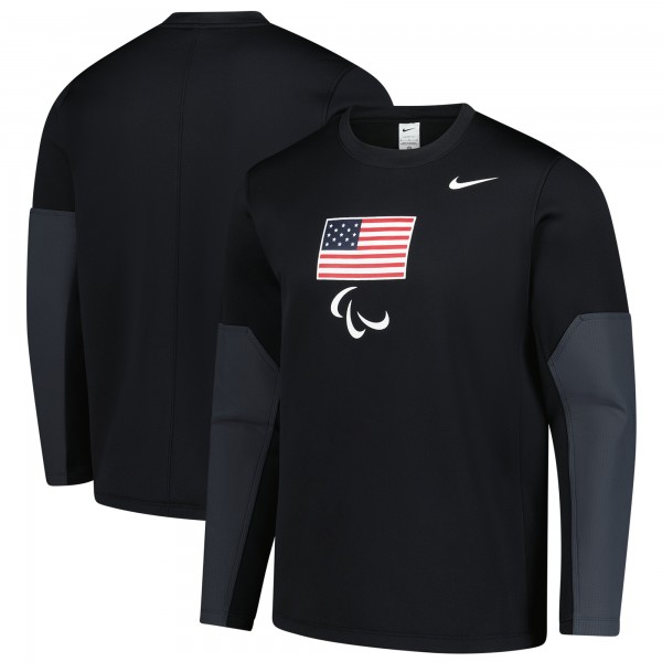 U.S. Paralympics Nike Coaches Long Sleeve Therma-FIT Top - Black