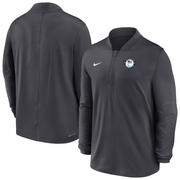 U.S. Paralympics Nike Dri-FIT Half-Zip Pullover - Anthracite