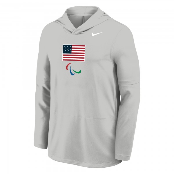 Толстовка Футболка U.S. Paralympics Nike Lightweight Dri-FIT Long Sleeve - Gray
